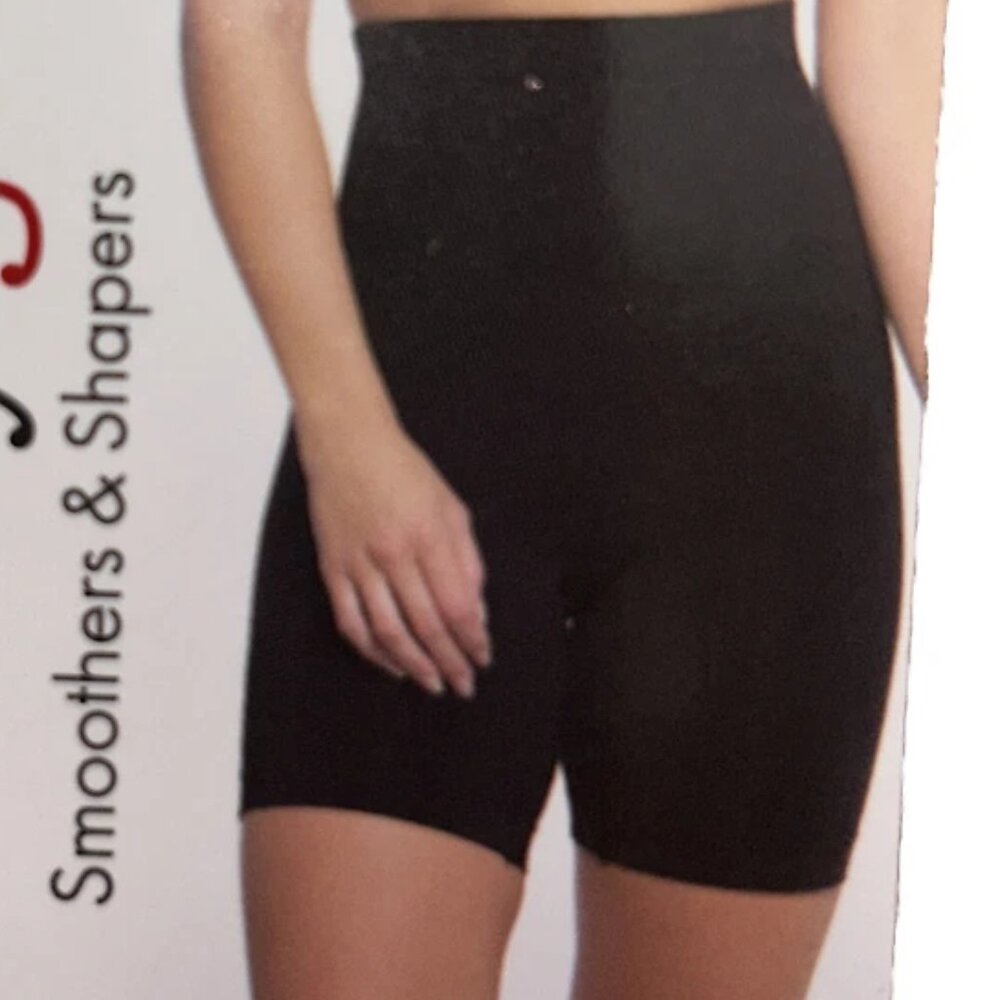 SkinnyGirl Smoothers & Shapers Shaping Hi-Waist Thigh Slimmers Large Beige NWT